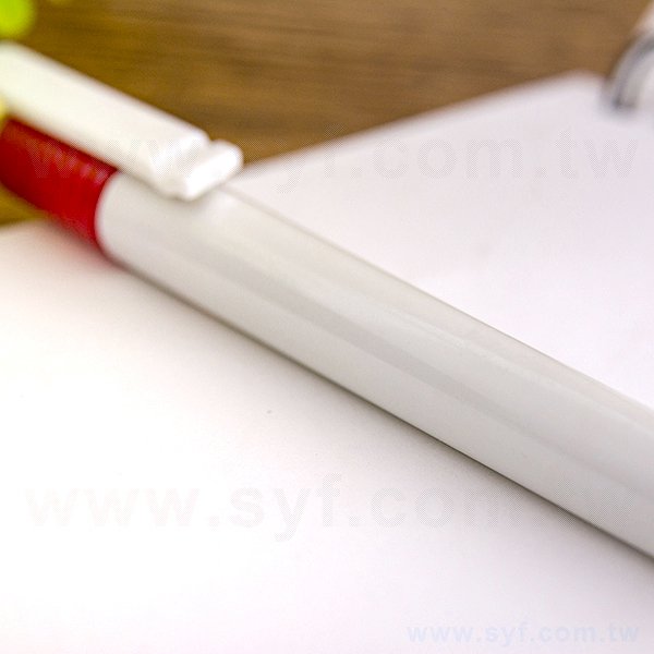 廣告筆-紅色彈簧造型廣告筆禮品-按壓式單色原子筆-採購訂製贈品筆-8552-3